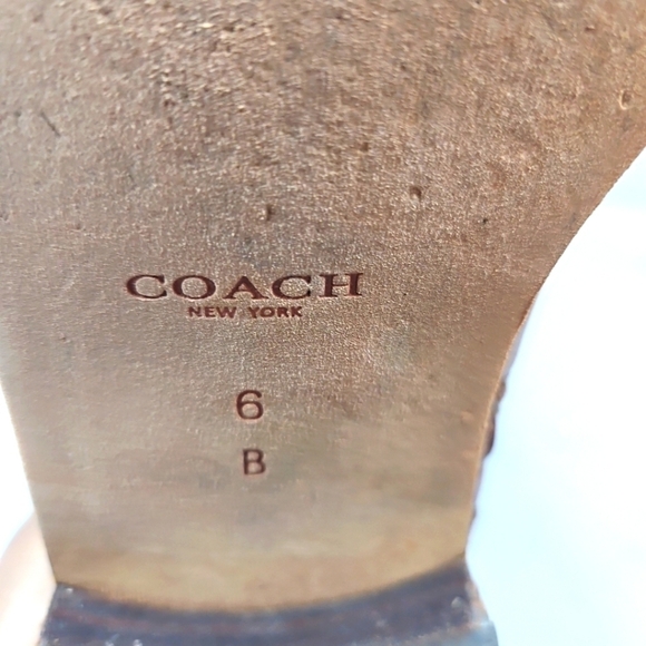 Coach Mirriam Brown Leather Riding Boots Sz 6 - Picture 4 of 10